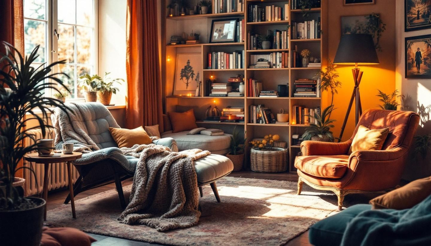 Création d'un coin lecture cosy dans un petit salon idées et inspirations